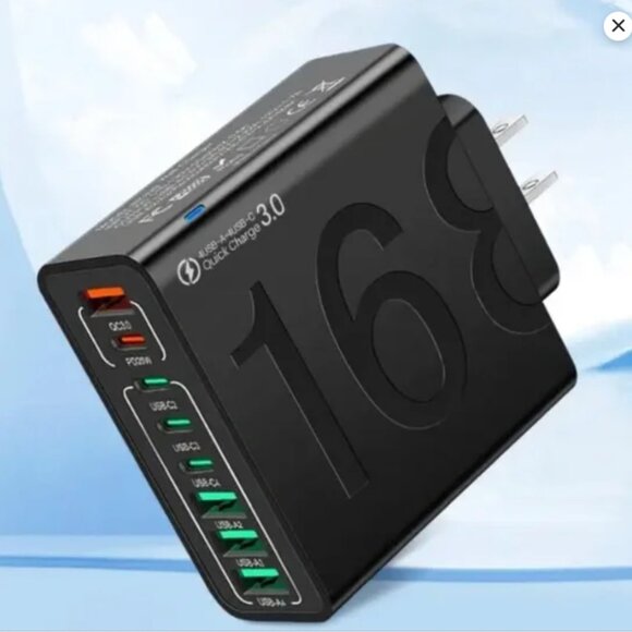 Ultra FAST Charge 8-Port 4 USB-A 4 USB-C Power Adapter - PACK OF 2 - GIFTABLE - Picture 1 of 1